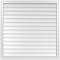 Ekena Millwork Vertical Surface Mount PVC Gable Vent w/ 2"W x 2"H , Brickmould Sill Frame, 42"W x 42"H GVPVE42X4203SN - alternate 1